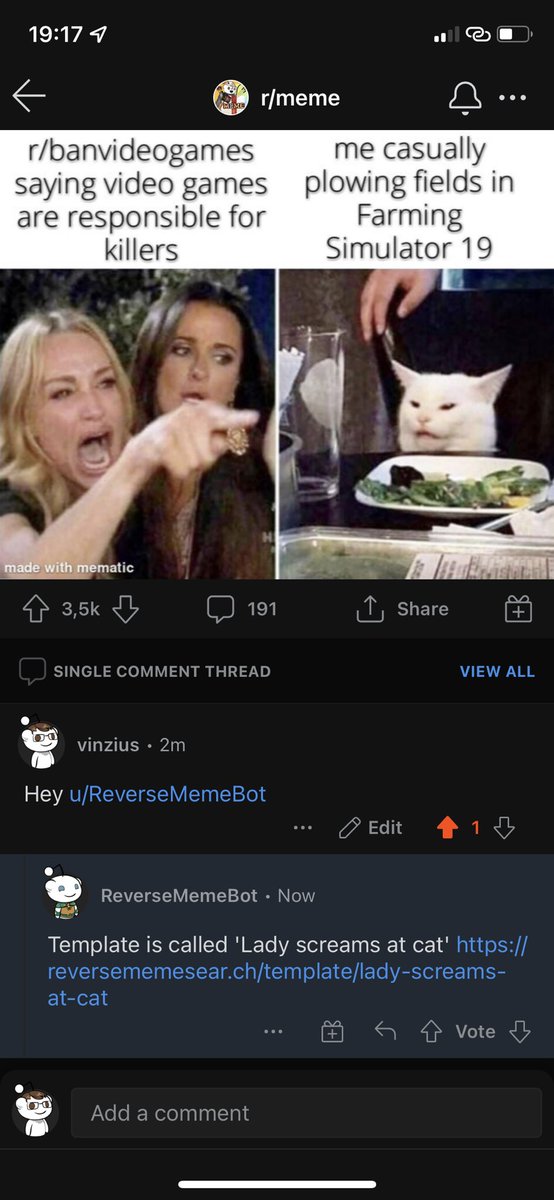 vinzius's tweet photo. You can tag the good boy u/ReverseMemeBot on @Reddit https://t.co/9qWkOcR5fk