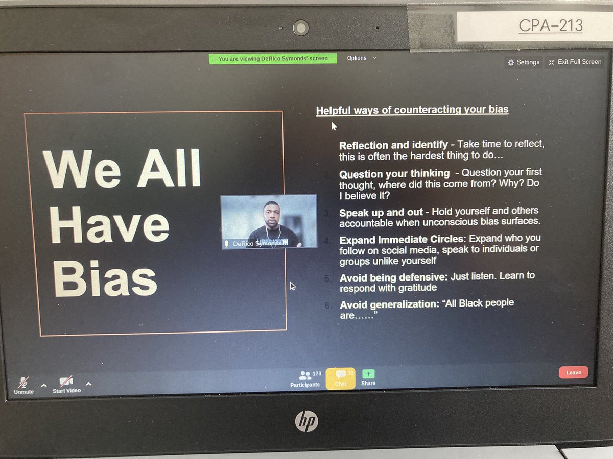 We all have biases. So what can we do to challenge them.. reflect, question, be open to feedback and be accountable. Speak up and speak out. <a href="/NSATEEPA/">NSATEE</a> <a href="/DericoSymonds/">DeRico Symonds</a> <a href="/MeganNeaves_/">Megan Neaves</a>
