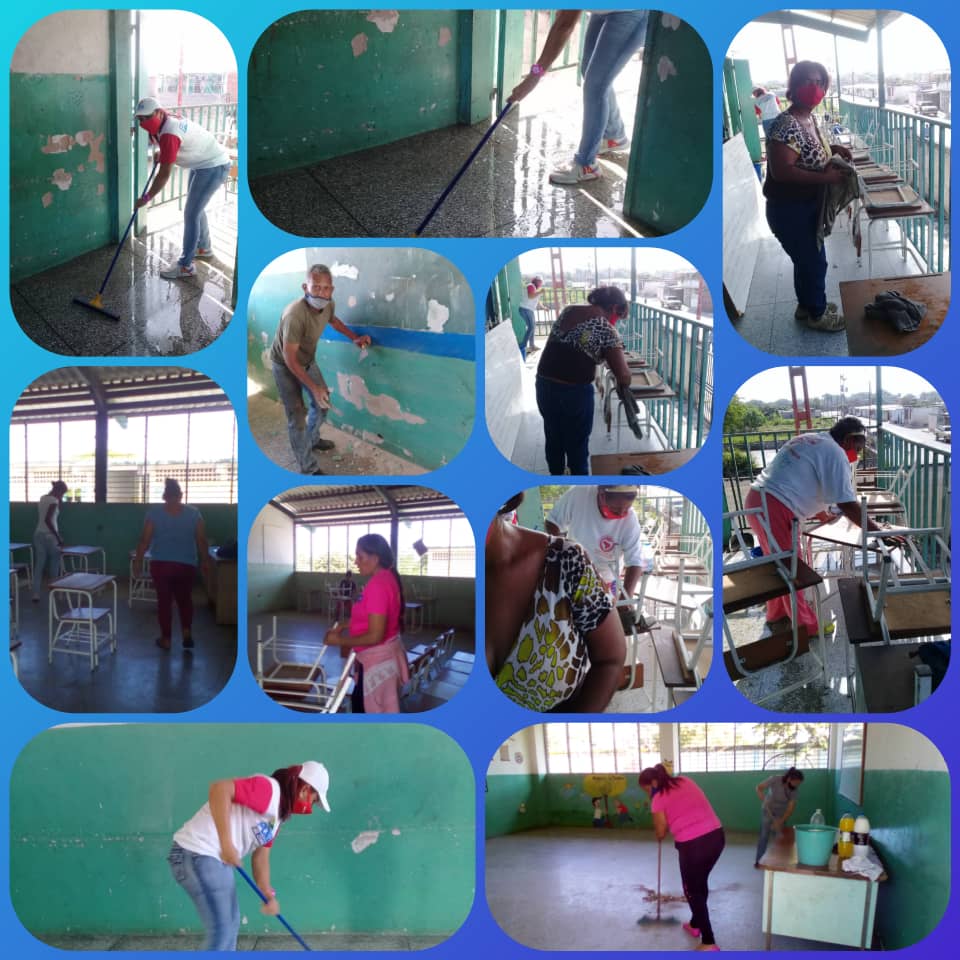 educaraguamcpo1's tweet photo. CONTINÚA LA LABOR DESINFECCIÓN POR PARTE DE @PC_LibertadorA CUMPLIENDO ORIENTACIONES DEL ALC. @regulolacruz Y LA LIMPIEZA DE NUESTRAS INST. EN EL #MPOLIBERTADOR PREPARANDONOS PARA EL INICIO DE CLASES PRESENCIALES CON LAS MEDIDAS DE BIOSEGURIDAD. @NicolasMaduro @leoalvacabrera https://t.co/CD866i6Y0f