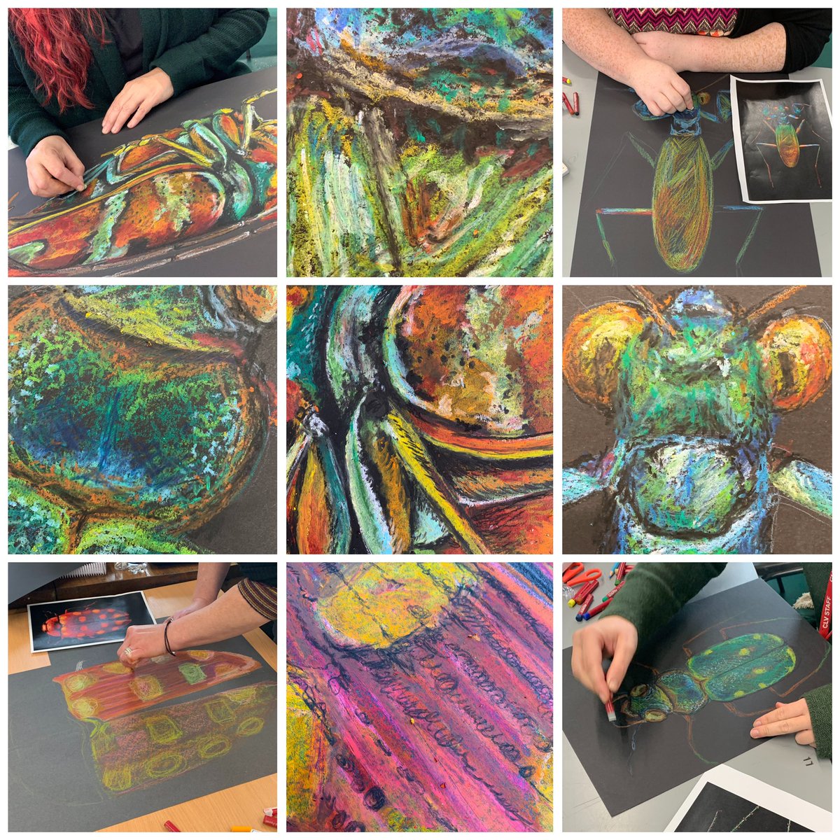 LouiseClazey's tweet photo. Such a lovely way to end this half term with a practical skills-based art department CPD session. Hope our students love creating these as much as we did 😊 https://t.co/eUtL1oFJzb