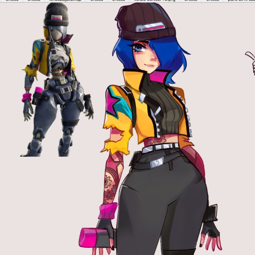 thepainter_06's tweet image. Other wip of a concept of Rebel! :D
I adore this skin