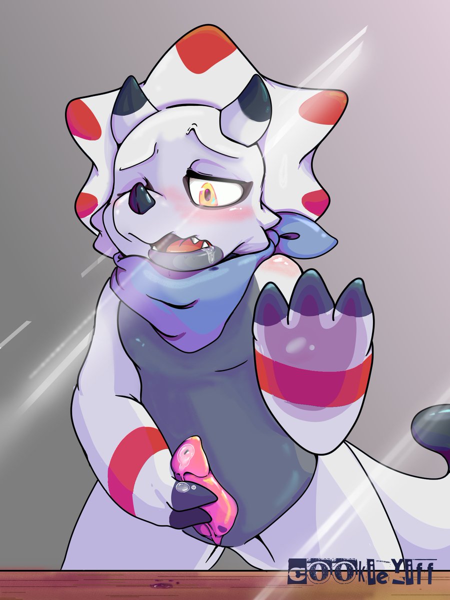 CookieYiff's tweet photo. gammamon digimon 💨🦖💦

a special gift for  @KenoraTohui  apparently something you are looking at, the sideboard. likes 

#gammamon #digimon #anime #NSFW #furry #dinosaurs #R34 #rule #34 #cookieyiff #cookiesexy #art #comissionesopen #yiff #hentay https://t.co/99VmcRUAFo