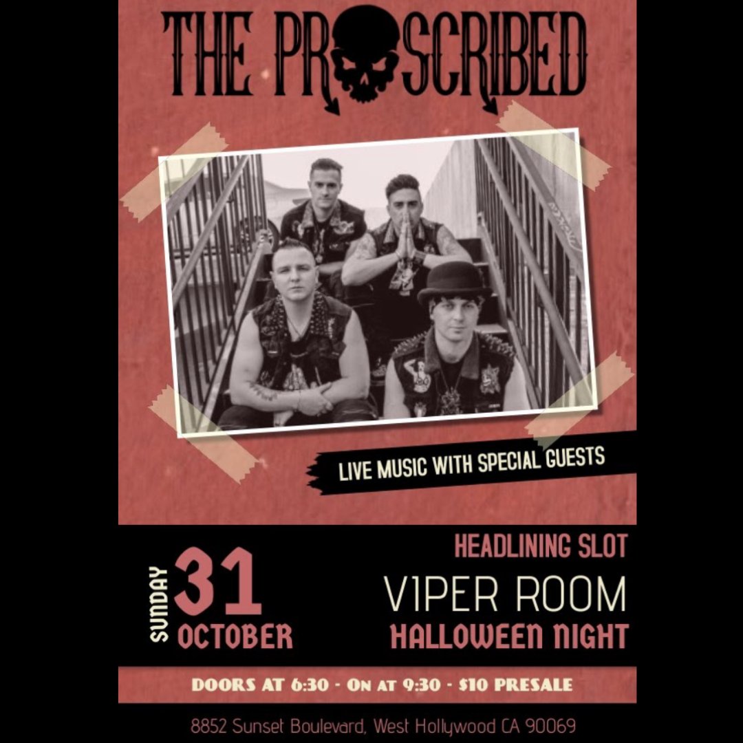 TProscribed's tweet image. Hit us up for presale! #theproscribed 
#rocknroll #battleroyaleep #rockfeed #loudwire #rocknews #kroq #bandoftheday #newmusic #NewEP #blabbermouth #linktree #alt #alternative #docmartens #outlaw #outlawlife #hollywoodandhighland #newrocknroll #ViperRoom #kellymcgarrypresents