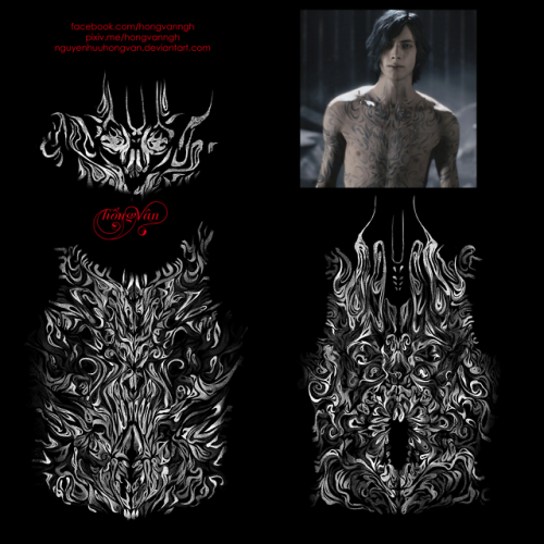 randomshashi~Commissions Open~ on X: I was wondering if anyone have these  in high quality formats? these are tattoo templates of V. I constantly need  to use them whenever I draw him. unfortunately