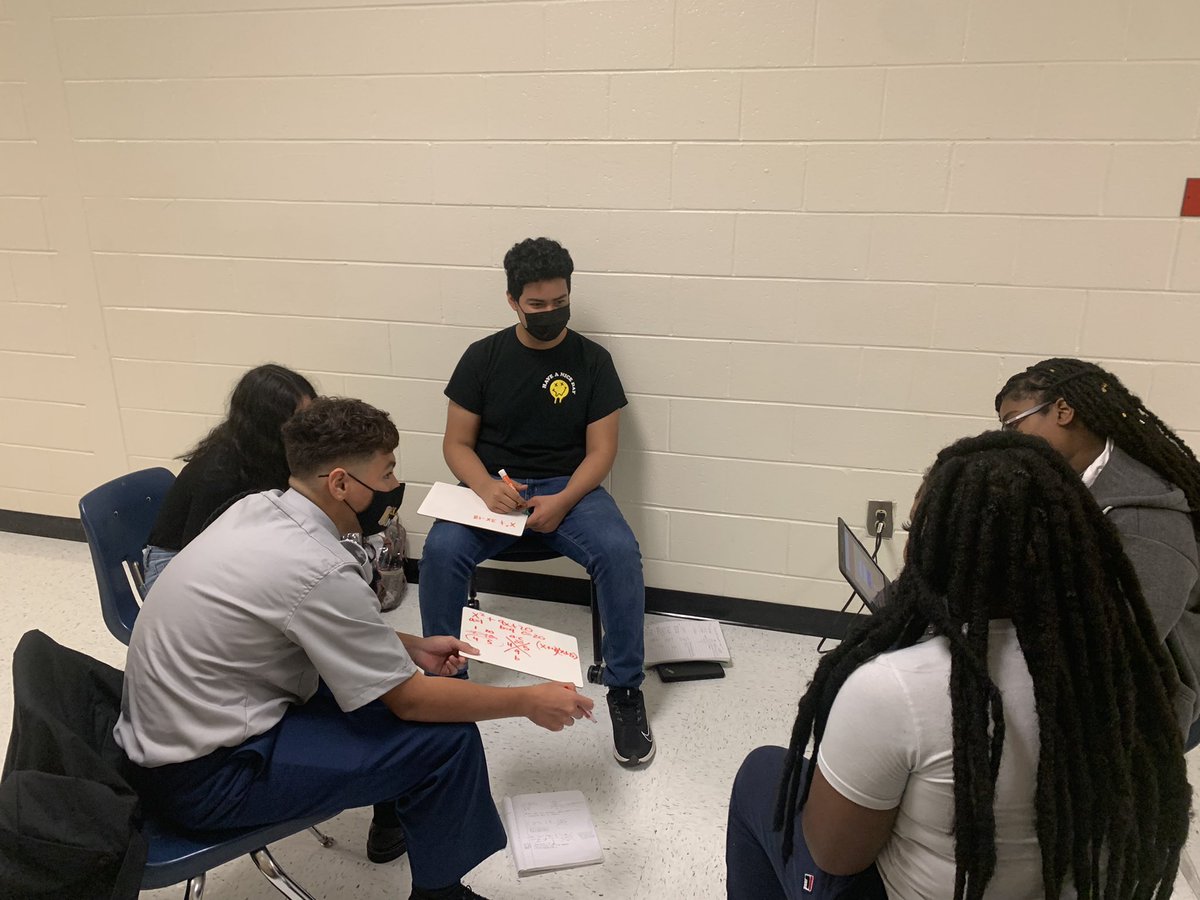 TricitiesFCS's tweet photo. It’s Homecoming week but we are still teaching and learning! @jhowardmath students were peer teaching and reviewing concepts! #LettsDoIt #WeAreTheCity https://t.co/Tn84hqQnzu