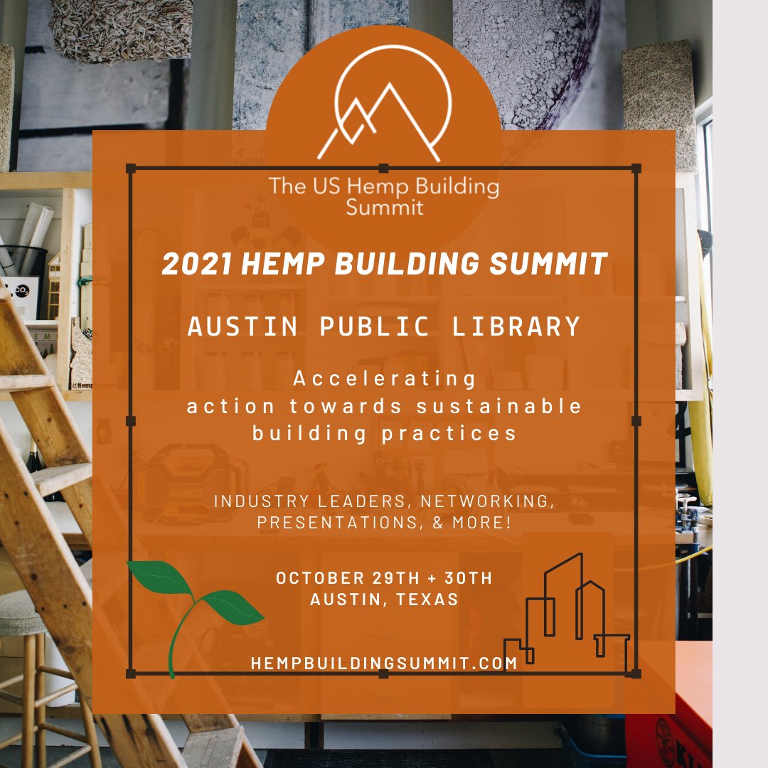 We are exactly one week away from the US Hemp Building Summit!

Do you have your tickets yet?
hempbuildingsummit.com