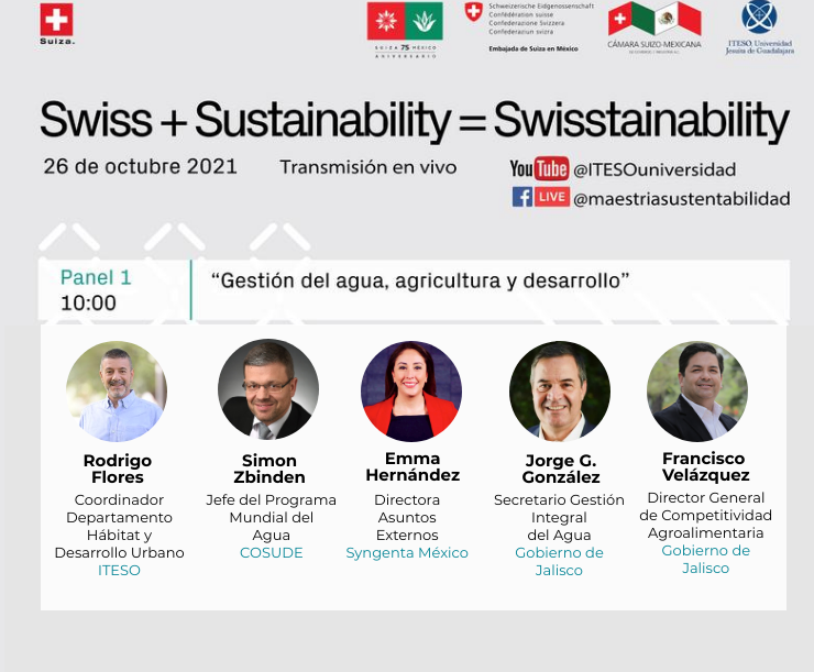 CH_Mexico's tweet photo. 🗣Descubren las y los panelistas que nos acompañarán el próximo martes 26 de octubre a partir de las 10h en el evento #Swisstainability 🌿
📌En vivo en la cuenta Youtube del ITESO @ITESOuniversidad, y en la cuenta Facebook Maestrías en Sustentabilidad ITESO. #SwissTech #CH75MX https://t.co/tvy3bTm0cr