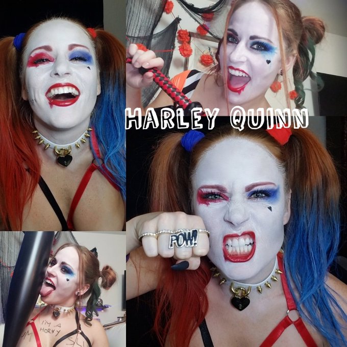 Chrissy is camming today and it's a Harley Quinn type of day 🖤🤪&diams;️  @LeBlanc_Chrissy see you in a few