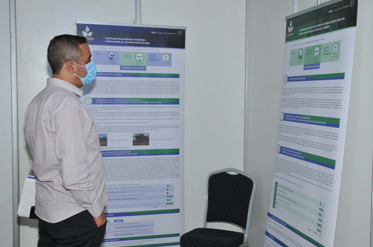 FasterH2020's tweet photo. During the #FasterConference afternoon session in Tunis, we successfully presented all the climate change adaptation measures and solutions co-created by the stakeholders engaged in the #FASTERH2020 Living Lab
Check it out! https://t.co/29VFDGBA3n