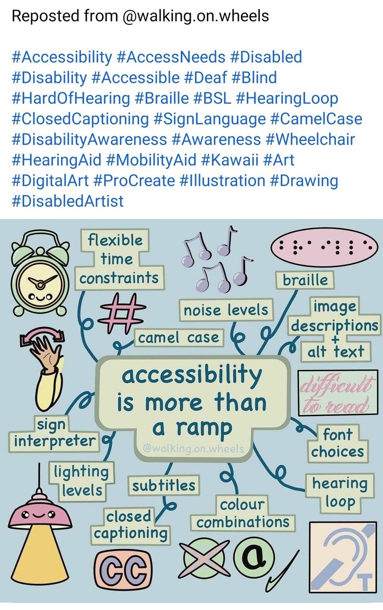 Country_gurl331's tweet photo. @NSPFPE For those who are thinking #accessibility is merely physical. #accessibilityneeds https://t.co/wUS8mEWkXr