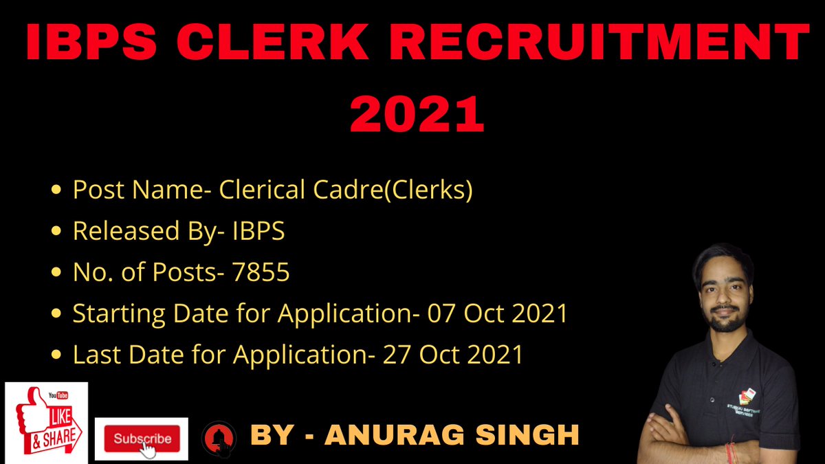 study4_u's tweet image. #bank #virtualinternship #IBPS  #Banking  #Job  #Videos 

IBPS CLERK RECRUITMENT 2021 || How to Apply || Full Detailed Video in Hindi

youtu.be/yxQSKxZjn1I