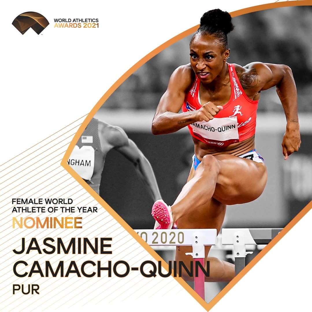 LaGarataDelMolu's tweet image. La medallista de oro olímpica por Puerto Rico, Jasmine Camacho-Quinn ha sido nominada a Female World Athlete of the Year 2021 en los World Athletics Awards.

Cada 'like' en el Facebook de @WorldAthletics cuenta como voto.