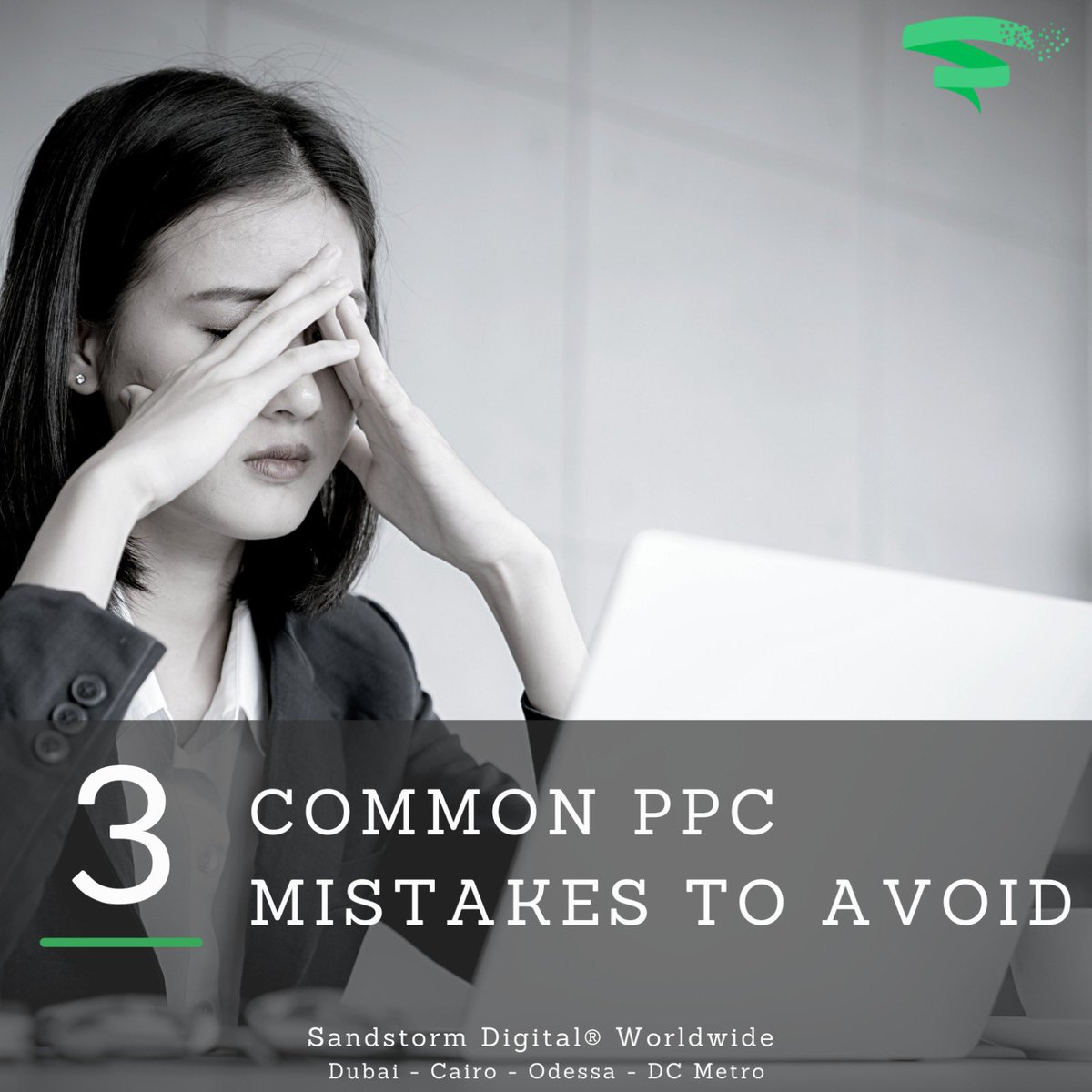 SandstormDigi's tweet photo. #PPC advertising is a fast way to generate conversions, yet it needs 2 b done right to c impressive results. Oftentimes, there are common mistakes that are easily avoidable. Learn more https://t.co/qmheGqoe5Q
#DigitalMarketingTip #PPC #PPCTip #PPCExpert #PPCAgency https://t.co/ndkE2DQ4Uy