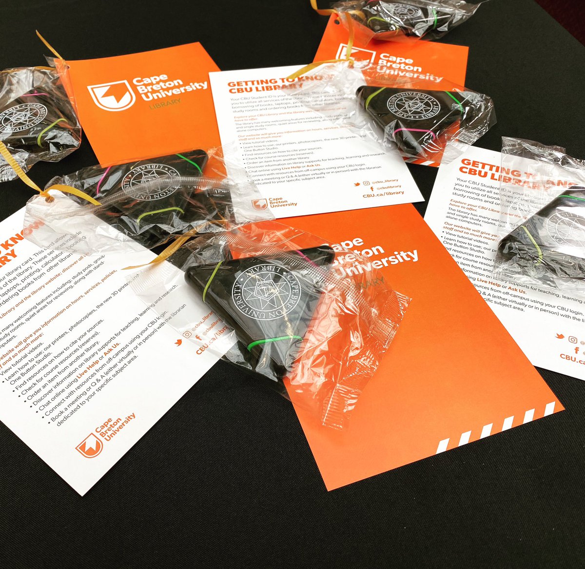 CBU_library's tweet image. Prepping for the @cbuniversity Open House. We are excited to see everyone tomorrow! #libraryinfo #libraryswag #highlighters