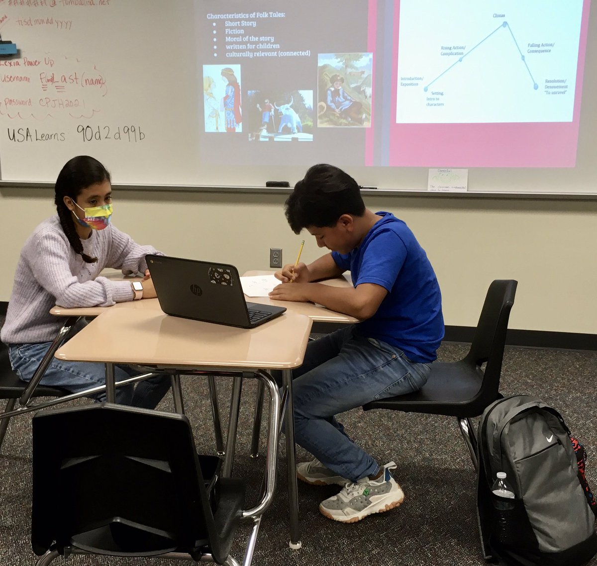 JenniferKeogh15's tweet photo. #TISDproud of @TISDCPJHS EL Reading Lab students exhibiting #Level4MASTERY while analyzing multicultural folk tales in class today. Good discussions! Great teamwork!!🙌🏻 🙌🏻🙌🏻#EffectiveCollaboration #CPJHInfluencers #DestinationExcellence @cpjh_jv @TISDMulti https://t.co/bwfHB5bfYJ