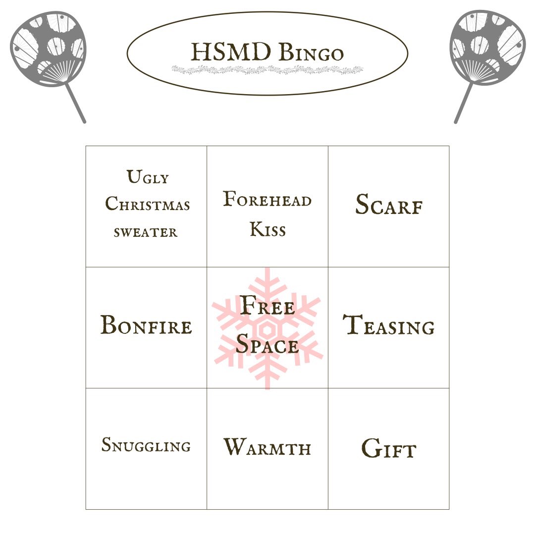 hashimadabingo's tweet photo. Welcome to hsmd bingo! A event to be held all December 2021 dedicated to #hashimada #madahashi #hashirama #madara https://t.co/02vBmZBNFL
