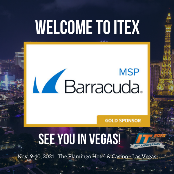 The 20th Anniversary of ITEX is coming up and we are thanking our sponsors and welcoming them to #ITEX! Thank you to our Gold Sponsor <a href="/barracuda/">Barracuda Networks</a>, and we can't wait to see you in Las Vegas!