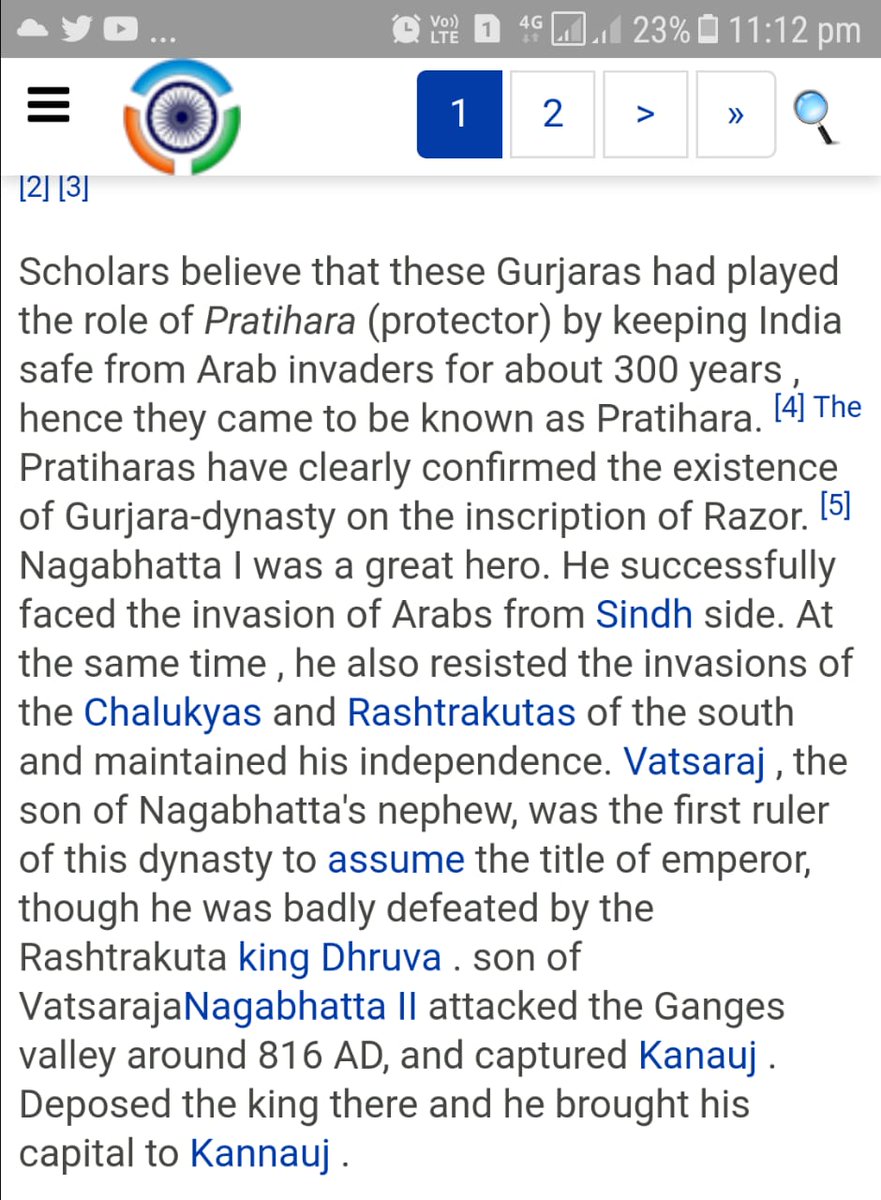 Raghven33486534's tweet photo. The real history for you,"prathihar" was not a cast it was a honour given to Gurjar Rulers for protecting our country from Arabs.The region ruled by Gurjar rulers is called Gurjar atta(Gujrat). https://t.co/YMiOwEjLw0