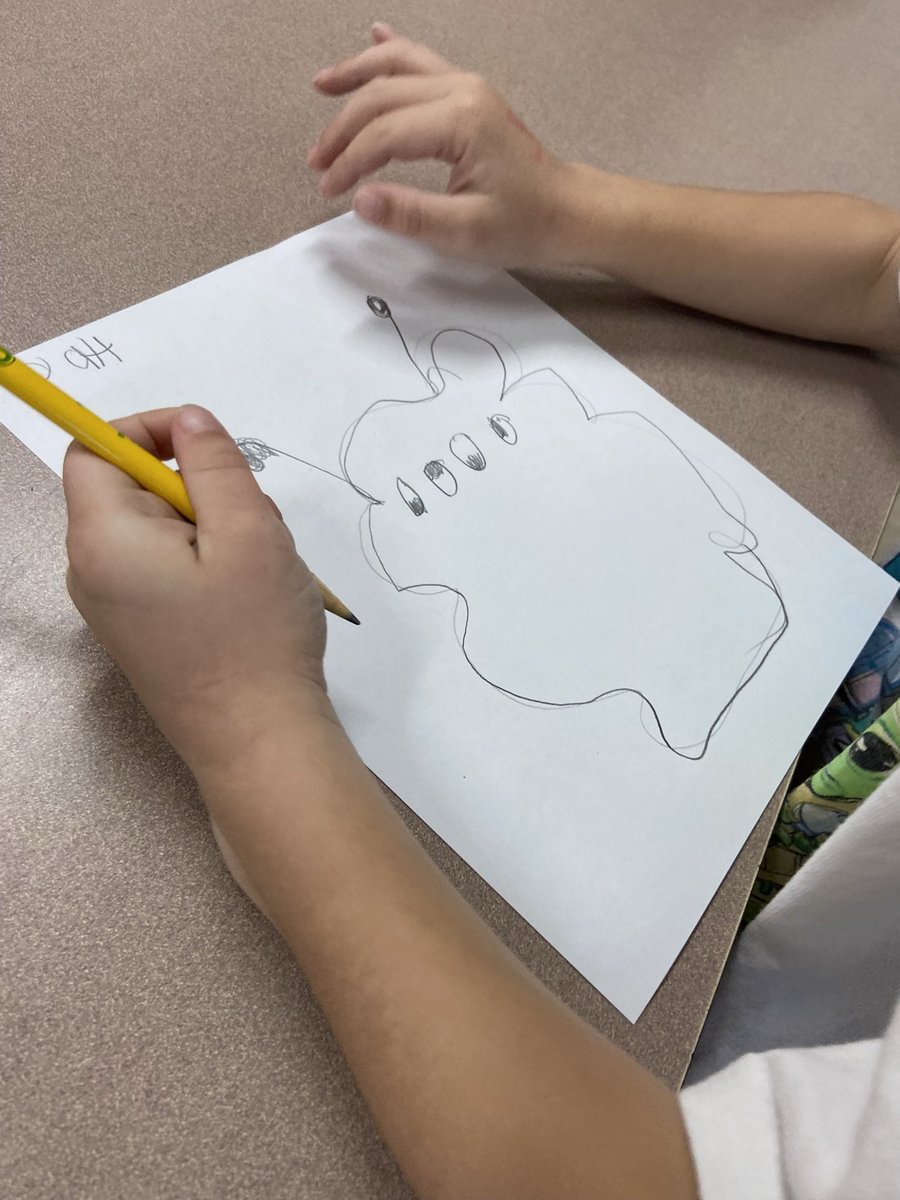 First grade at Trinity West is getting ready for an exciting collaboration with Mr. Merchant’s high school students. They are designing unique monsters to be transformed by our Illustration I class! I love collaborating! #trinityarts <a href="/trinityareaarts/">Trinity Area Art Department</a> <a href="/west_elem/">TrinityWestElem</a>