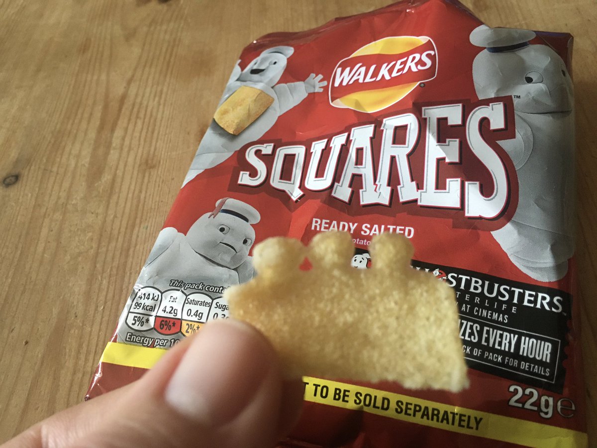 If there’s something strange in your Squares crisp bag, who you gonna call? <a href="/walkers_crisps/">Walkers Crisps</a> Bit of a #puzzle this one