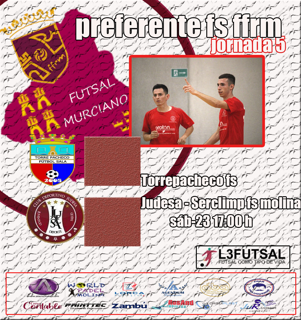 josebae47170450's tweet photo. #lacasadelfutsalmurciano
@CDJUDESAFS  @GrupoSerClimp tiene una difícil salida, a torre pacheco, que tercero en la clasificación. 
suerte equipos. 
@torrepachecofs y cd judesa fs serclimp molina
sáb-23 17:00 h pab. Virgen del Pasico
#futsalmur #l3futsal #somosffrm #FutsalRegional https://t.co/Qb7HePTUvF