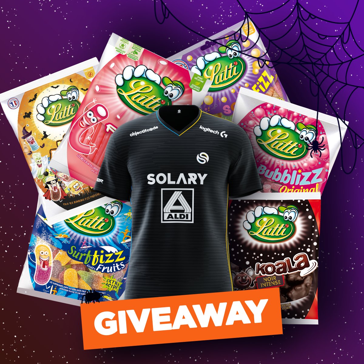 🚨GIVEAWAY🚨

Grosse soirée Halloween chez Solary ! On fête ça avec nouveau giveaway 🥳

Pour participer :
- Follow <a href="/SolaryTV/">Solary</a> et <a href="/Lutti_Officiel/">Lutti Officiel</a>
- RT + like ce tweet

Résultat lundi 25/10 !

#LuttiXSolary
