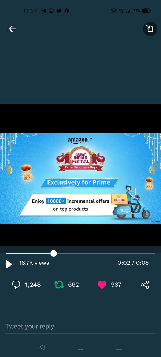 SaranRa23712240's tweet photo. @amazonIN Here is  my perfect  screenshot Team

#ExclusivelyForPrime #AmazonGreatIndianFestival 
@amazonIN 

@sengodan4 @Ramprasad43 @KarthikaRafique @karthikhere4fun https://t.co/RD9iiMQaaY