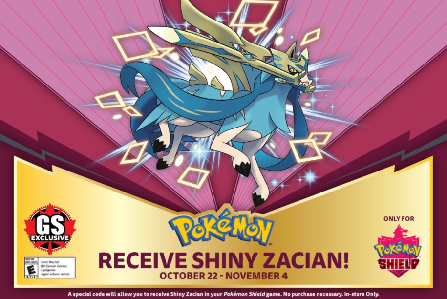 GameStop Distribution of Shiny Zacian Underway - Nintendojo Nintendojo