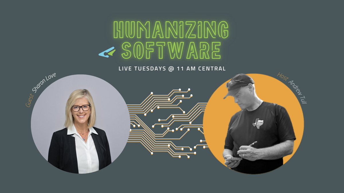 tailwind_sw's tweet photo. 🎙️Connect with us LIVE next Tuesday at 11 AM CT for Humanizing Software Ep. 9 with guest Sharon Love, the President & CEO of Community Partners and host @andrewtull!
👉 https://t.co/QGWaZYAjhe
#peopledriventech #humanizingsoftware #innovation #technology #growth https://t.co/Tz08smHH6R