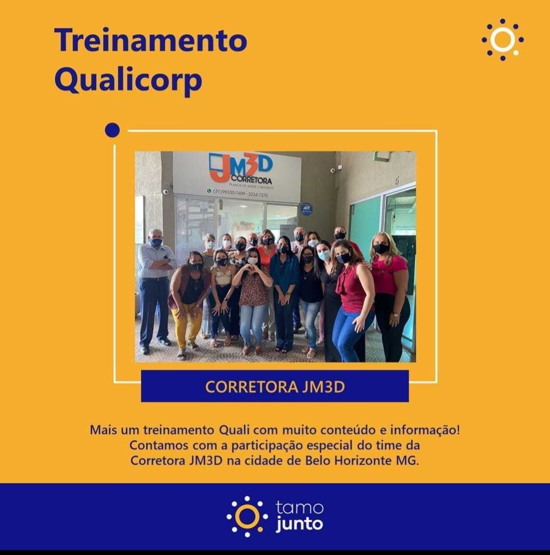 Dia de treinamento exclusivo da Qualicorp para o time de feras da JM3D.
.
👏👏Agradecemos a todos pela presença e destacamos a participação da coordenadora de vendas Aline Telles, da Qualicorp.

JM3D - A sua Corretora de Confiança!
313234-7370/
31 98330-7409 - wpp

.