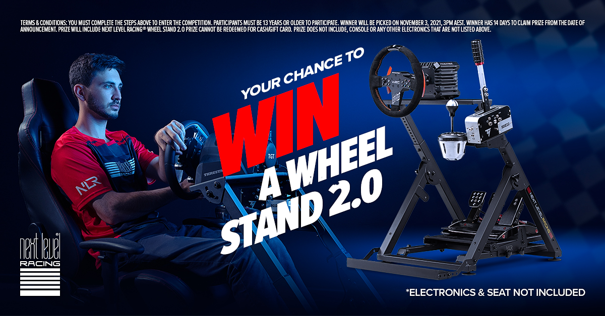 nextlvlracing's tweet photo. Let's have a product launch GIVEAWAY! Win your own Next Level Racing® Wheel Stand 2.0!

How to Enter this competition:
1. Like this post
2. Share this post on your story
3. Tag a friend in the comments
4. Follow this page (if you aren’t already) 

#nextlevelracing #simracing https://t.co/S1rvAE5VKN