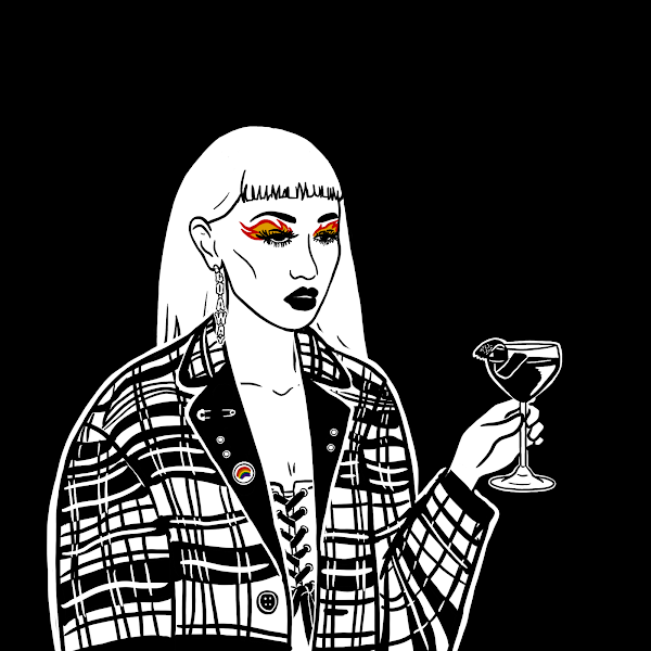 AstrocatNFTs's tweet photo. realized today I have 22 sad girls. BY FAR the most of any nft of mine

I spent a lot of my life around the sunset strip, wearing too much black and going to dingy clubs. these remind me of both happy and sad times from then

thank you @sad_girls_bar + @GlamBeckettArt for that🖤 https://t.co/65g0ODzFUu