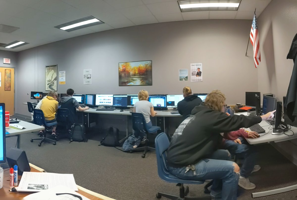 CyberPatriot XIV national youth cyber defense competition is now underway for TAHS. Good luck to teams Dakotatron and Dakotazord on your first competition round!!