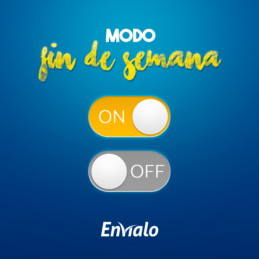 ✨¡Viernes al fin! ✨ 
.
¿Y tu ya activaste el modo fin de semana? 
. 
#Envíalo #Friday #Weekend