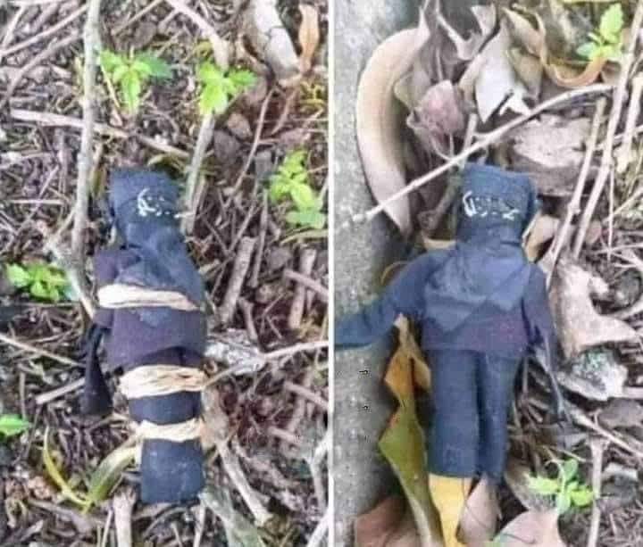 YeinsVarela's tweet photo. Hoy salí a caminar por el Parque y me encontré este muñeco, atado y con una nota que decía: "Carlos te ato a mí por el resto de tu vida"...
Ni idea quien será Carlos, pero te desate brother, hoy por ti mañana por mi....😎 https://t.co/nDEQHhDaO0