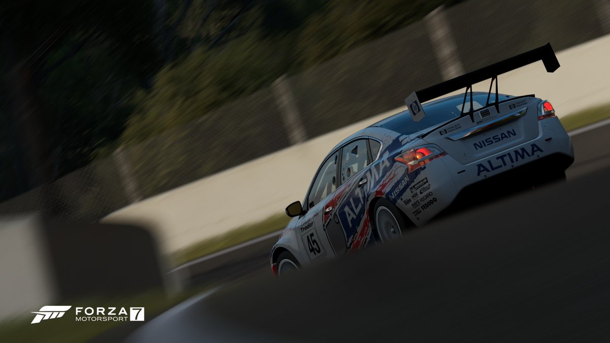 SMHforza's tweet photo. It's the final round of the 2021 @TheReal_TORA #TEC this weekend, as we take on Mount Panorama!

We're running the only Nissan on the grid, in a familiar livery 👀

Car #45 is our sole entry this time out, as we look to finish a solid season on a high note.

#ForzaBathurst https://t.co/wWQTQH7dkI