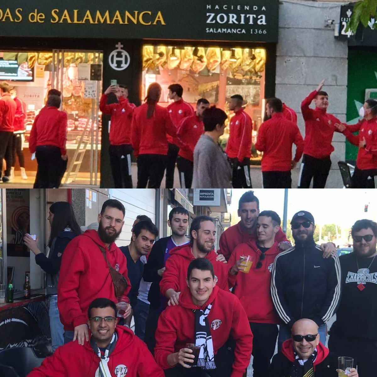 FrizzanteFans's tweet photo. Ya están en la ciudad los jugadores de la Soci ¡¡luciendo colores Frizzantes!!

@UnionistasCF 🤝 @SDLogrones

#FZZ #LaFiestaDelFútbolPopular https://t.co/gtFoBpV0UP