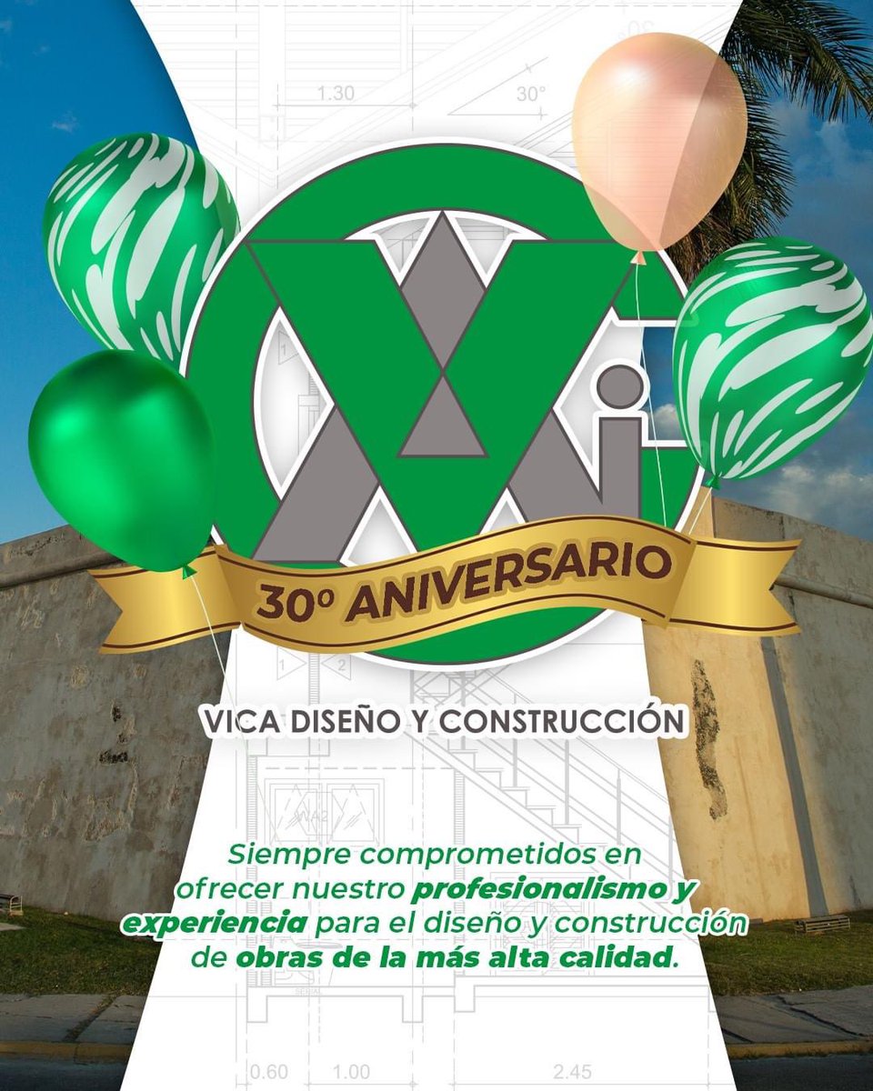 vicaystrali's tweet photo. 🎉En #ConstructoraVICA estamos celebrando 30 años de compromiso, profesionalismo y calidad en cada proyecto.👷 ¡Y vamos por más! 🙌
🌱Somos una empresa comprometida con la sociedad y con el cuidado del medio ambiente. @victordelrior #Campeche https://t.co/vk4er8M91I