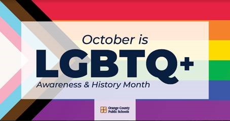 OCPS_SocialSvcs's tweet image. October is LGBTQ+ Awareness &amp;amp; History Month. During this month, around the world the history and achievements of the LGBTQ+ community is celebrated. 
#respectourdifferences
#unity
#prideproud
#communitestogether
#antibullying