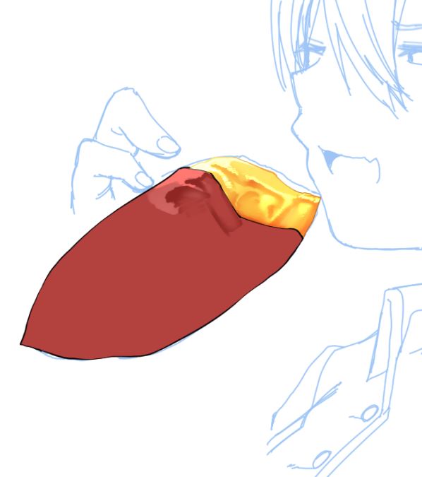 人生で一番真面目に焼き芋の色考えてる 