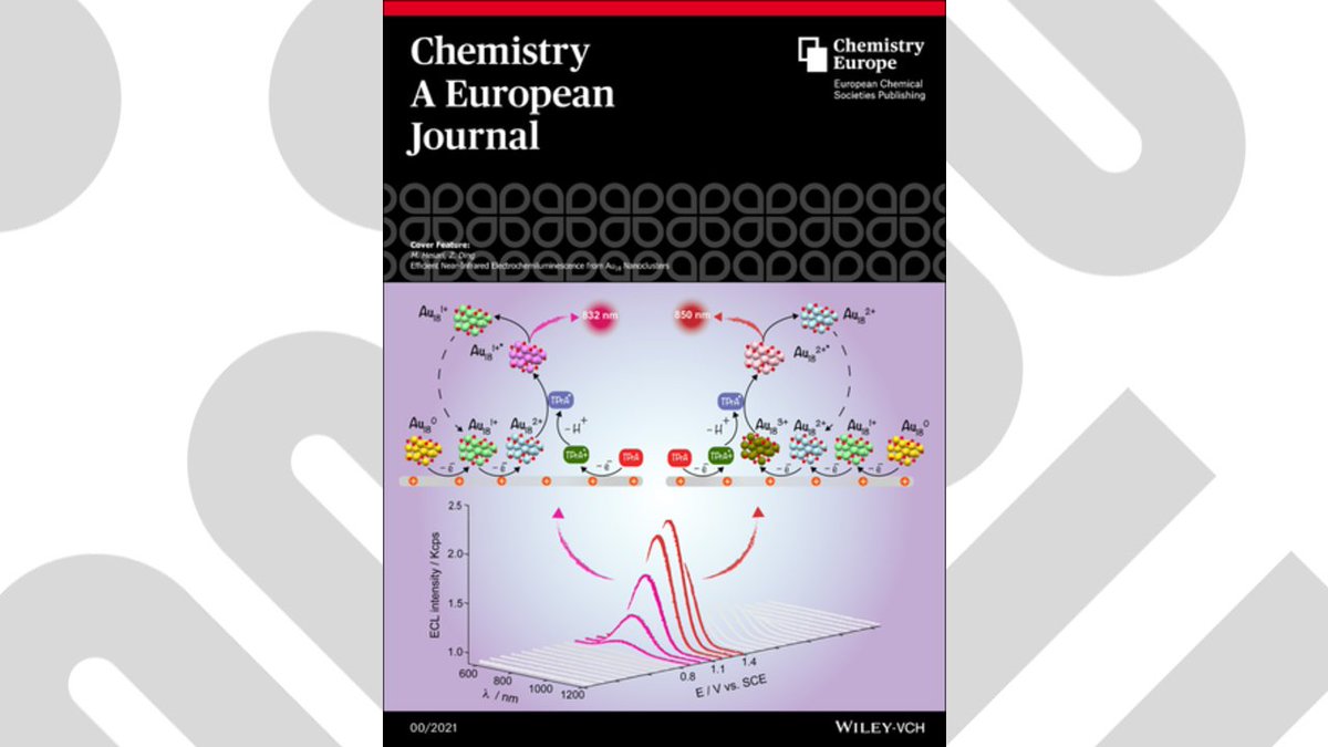 #OnTheCover Efficient Near-Infrared Electrochemiluminescence from Au18 Nanoclusters (Ding et al.) @HESARI_MH @Ding_Lab @WesternU onlinelibrary.wiley.com/doi/10.1002/ch…