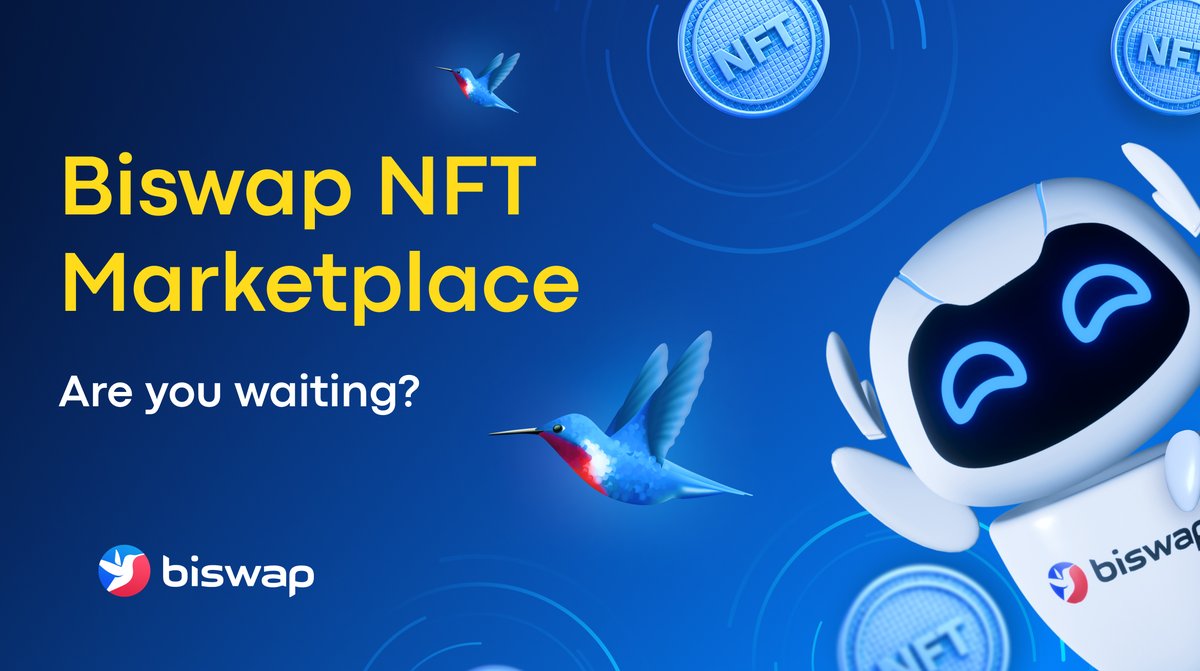 ⚡️Exclusive Biswap NFT Marketplace is Close!⚡️

⏰ Prodigious release is approaching!

⭐️NFT Launchpad
⭐️The Lowest Commission Fee 
⭐️Diverse Ways to Purchase &amp; Sell
⭐️Auction

Dive into details:
bit.ly/3mK76ct

<a href="/Biswap_Dex/">Biswap</a> is excited to open new crypto possibilities!💥