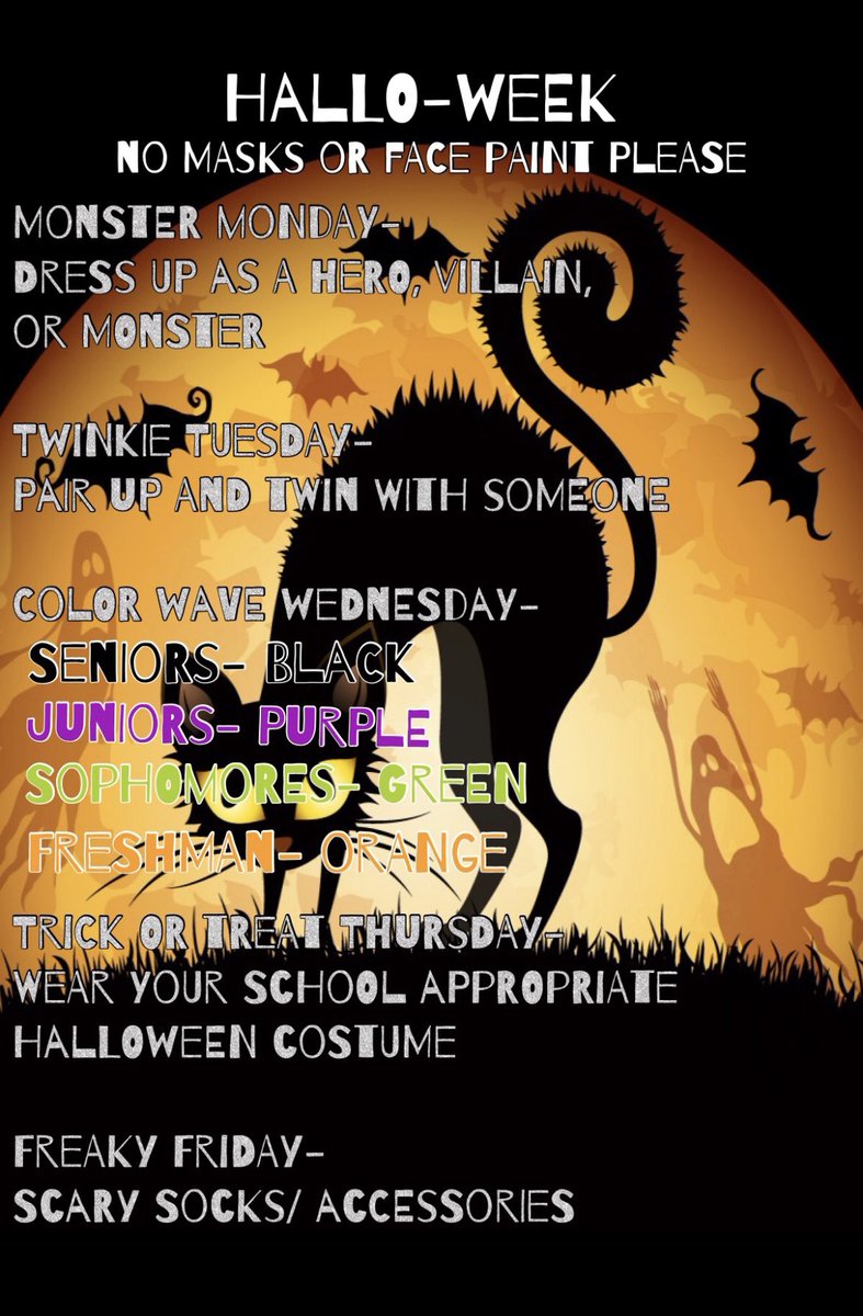 SMCCstuco's tweet photo. Halloween Spirit Week🎃👻 https://t.co/Iyk2OE0iJc