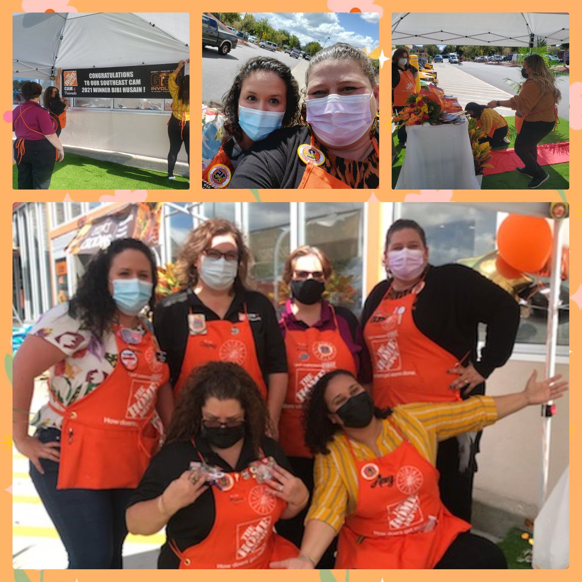 THDEileenMarie's tweet photo. Part of D12 ASDS' supporting each other for the celebration of the SE CAM winner along with a visit by @karikwallace @D12Roman @thdkwalk @BlakeyTracie @HenryQuevedo @Erika_HD16 and so many more incredible leaders!  #thd6375 @HeldieRodriguez @AmyHD7 @lmmaldonado24 @PennyMoore6869 https://t.co/jvRJnJrBaZ
