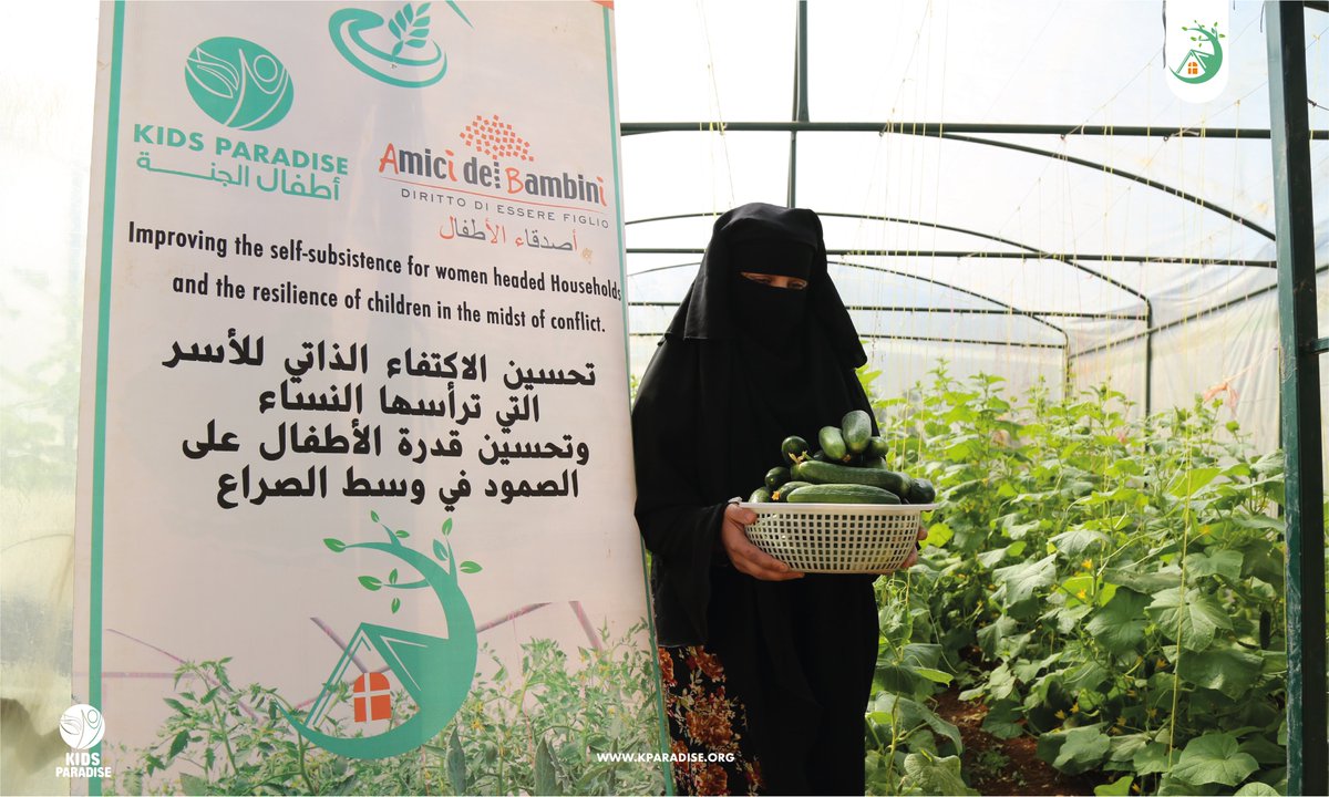 kparadiseorg's tweet photo. in the agriculture sector. The cucumber crop is our second crop after the tomatoes one during this year.
#Protection #Safe_Spaces #Northern_Syria
#PSS #Idlib #Therapeutic #Gardening #Agriculture #Livestock https://t.co/9JDNbH9Ew1