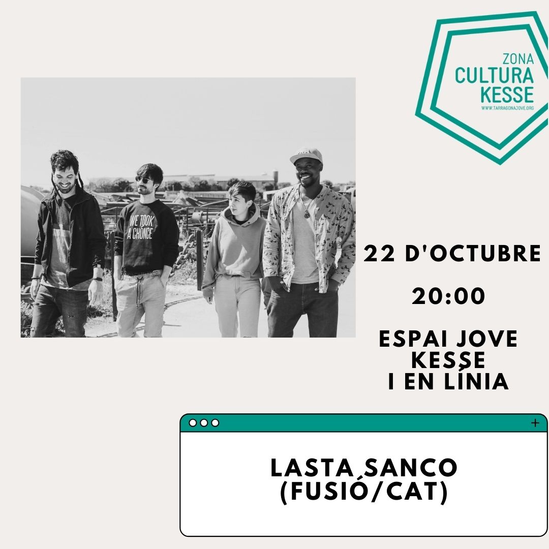 tarragonajove's tweet photo. ✨ CULTURA KESSE | @lastasanco
📅 Divendres 22 d’octubre
🕒 20 h
Ho pots gaudir en directe aquí:
https://t.co/JPCaL6FSFY
#tarragona #tarragonajove #tgn #ejkesse #cultura #taller #tardor #tardor2021 #música #espectacle #agendatgn #queferatarragona https://t.co/EyJ0CGOQOx