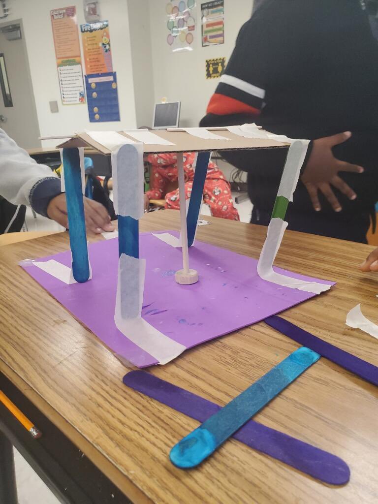 Arch_CreekElem's tweet image. First Grade STEM Friday: “How can you design and build a shelter to keep you cool on a hot day?” Students learned about the benefits/harmful effects of the sun and why it’s important to seek shade on a hot day. @MDCPSSTEAM @MDCPSNorth #STEMFridays