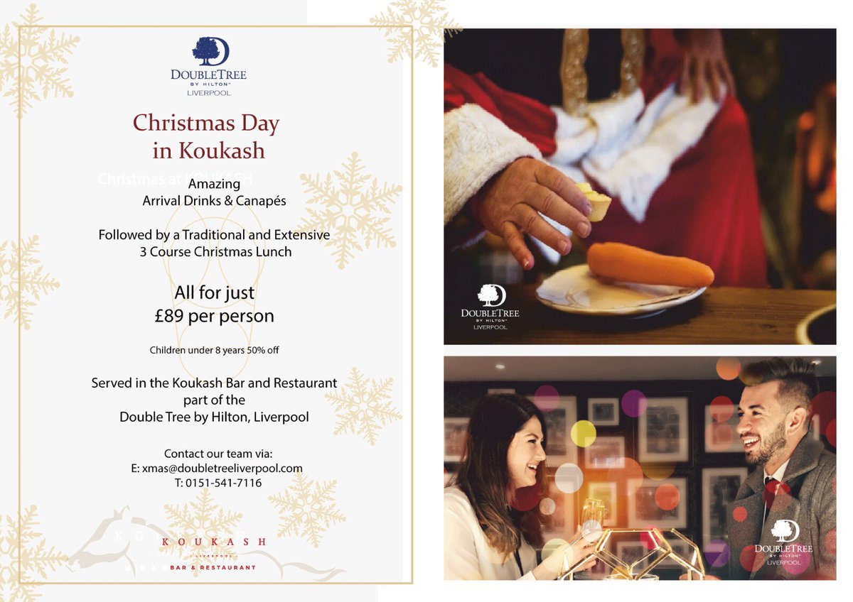 Christmas Day at Koukash 😍🎅

Book now to secure your space 🎄xmas@doubletreeliverpool.com
