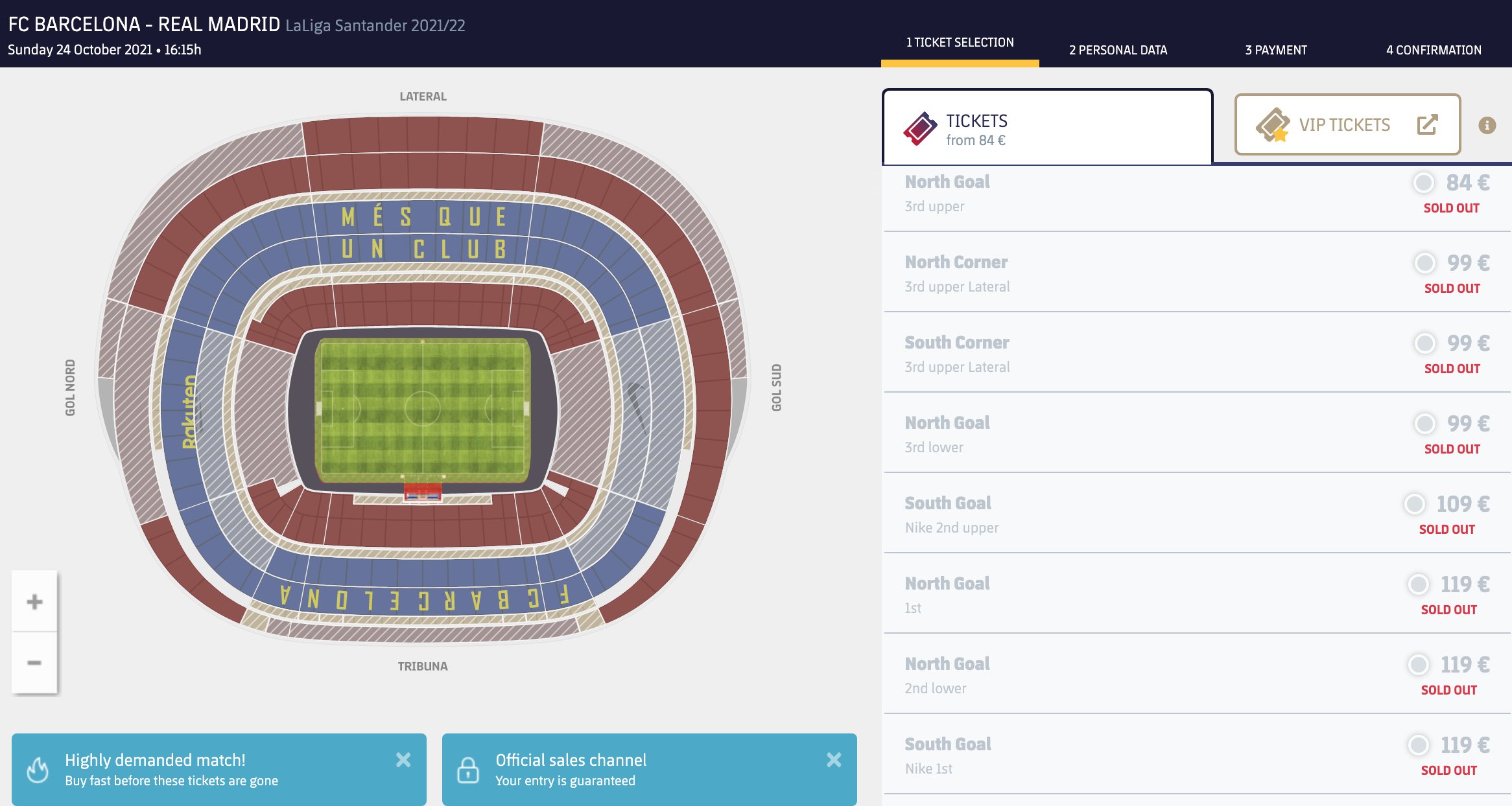 Total Barca The Camp Nou Is Divided Into 45 Ticketing Zones As Of Friday At 8 30 28 Of These Zones Are Either Completely Or Nearly Sold Out Current Projections Are