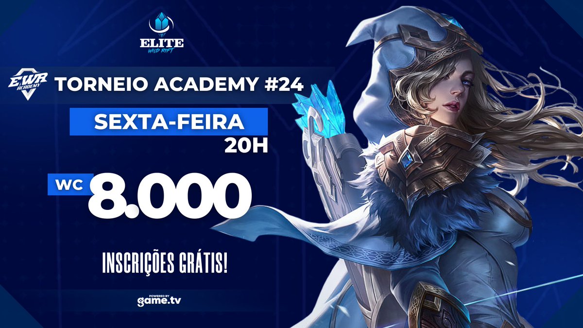 Já fez a inscrição da sua equipe no #elitewildrift Academy 24 ?

Tá esperando oq?
✍️ game.tv/t/nVjTaX1QY
